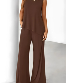 Conjunto Casual Assimétrico Diva - Algodão Premium