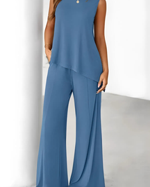 Conjunto Casual Assimétrico Diva - Algodão Premium